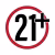 legal minimum age restriction 21+